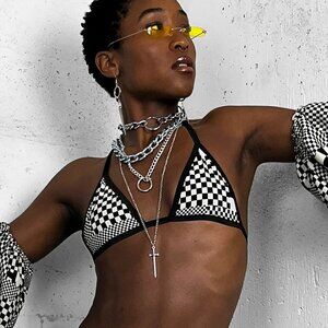 Checkerboard Mind Mischief Bra